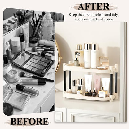 MARTY Bathroom Counter Organizer 2 Tier Makeup Organizer Countertop - Image 8
