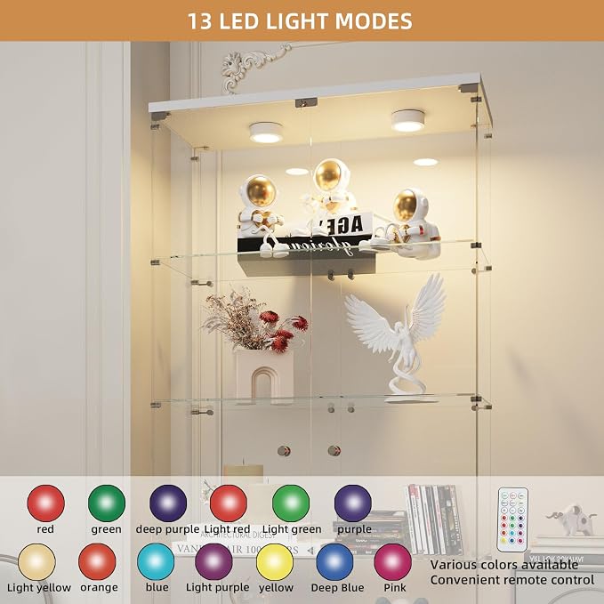 Beauty4U Glass Display Cabinet - Image 7