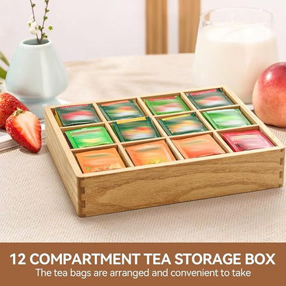 KIRIGEN Wooden Tea Bag Organizer - Image 5