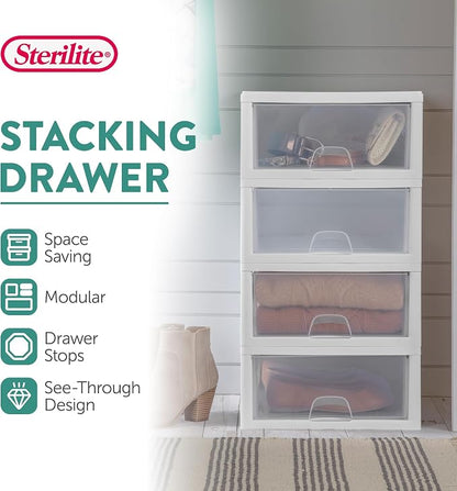 Sterilite 18-Pack 16 Quart Stacking Drawer, Accessories, Craft Supplies - Image 4