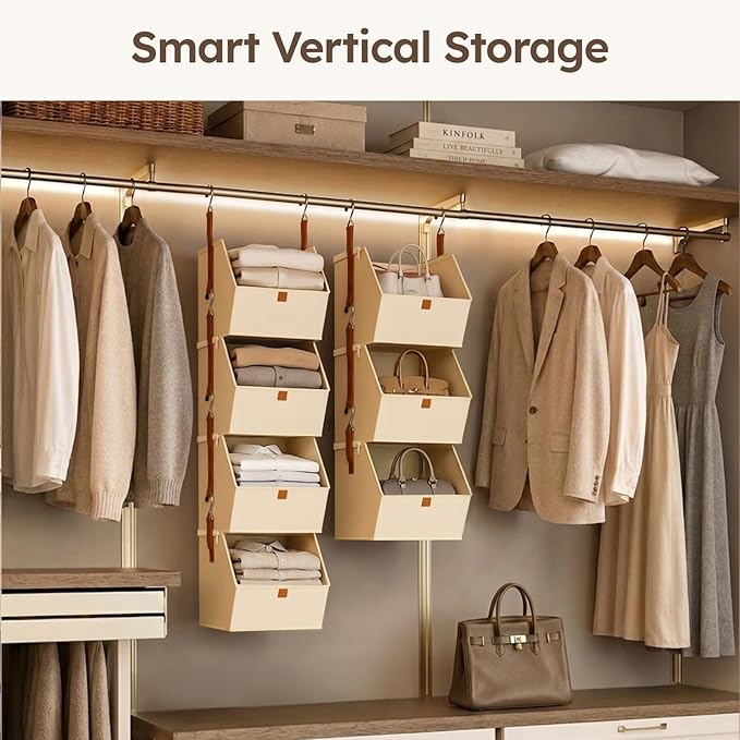 Homsorout Collapsible Hanging Closet Organizer - Image 4