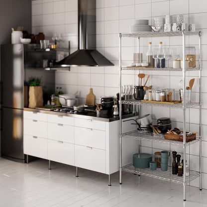 18" Deep x 36" Wide x 74" Height Wire Shelving Kit | 5-Tier | NSF Commercial - Image 8