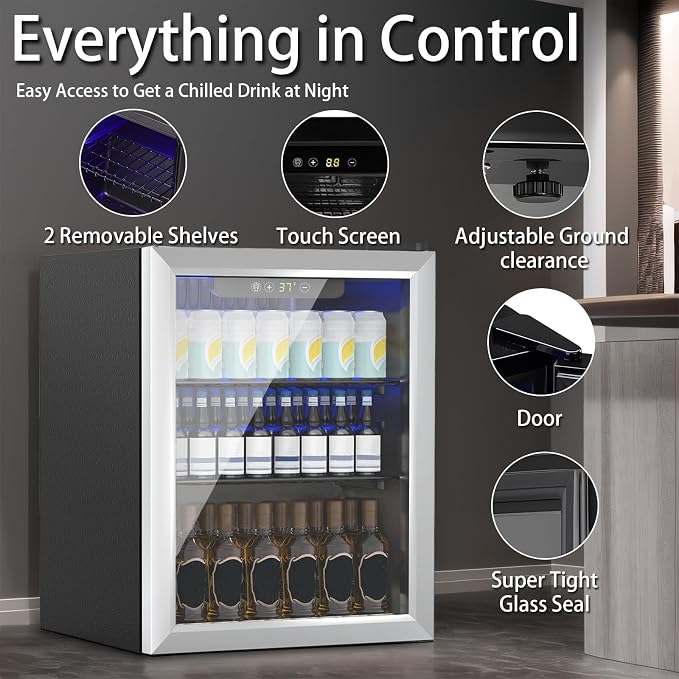 Compact 70 Can/1.7Cu.Ft Mini Fridge - Image 3
