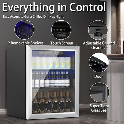 Compact 70 Can/1.7Cu.Ft Mini Fridge - Image 3