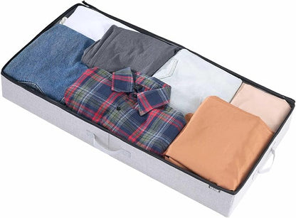VEVOR Under Bed Storage with Clear Lids, 33.5 x 16.9 x 4.7 Inch, 45L Large - Image 9
