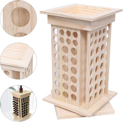 Rotating Essential Oils Storage Rack, 8 Tiers 104 Slot Oil Bottle Display - Image 7