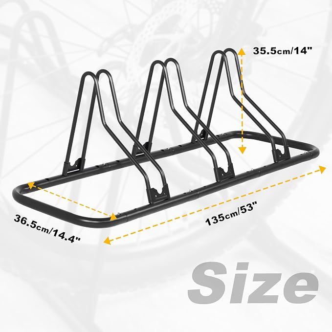 CyclingDeal Bicycle Floor Parking Rack Stand - Image 4