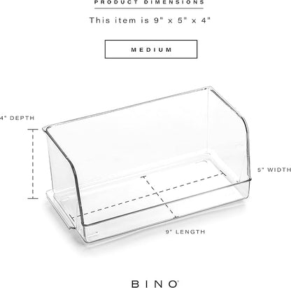 BINO | Stackable Plastic Storage Bins, Medium - Image 3