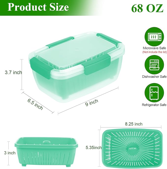 68oz Berry Keeper Fruit Storage Container - Image 7