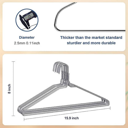 SPECILITE Wire Metal Clothes Hangers Bulk 150 Pack - Image 2