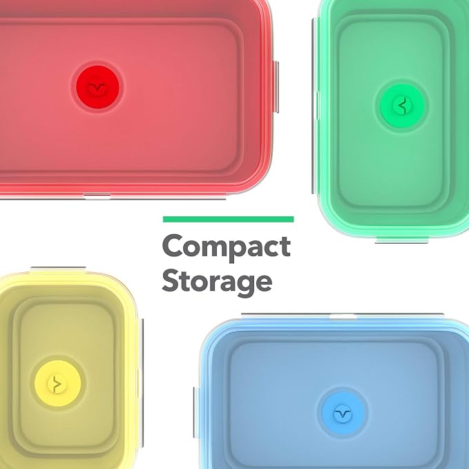 Vremi Silicone Food Storage Containers - Image 6