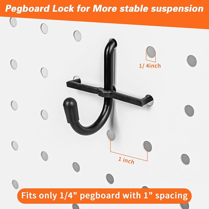 296 PCS Extra Thick Pegboard Hooks - Image 7