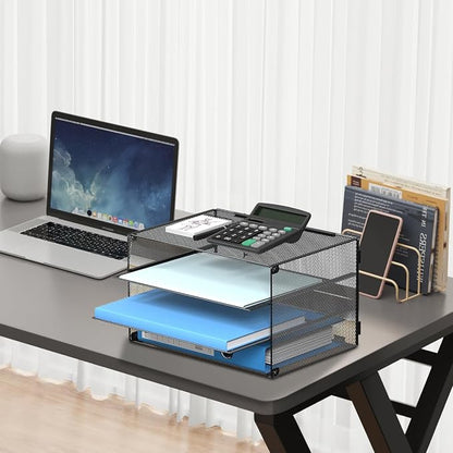 DALTACK 3 Tier Letter Tray Paper Organizer - Image 5