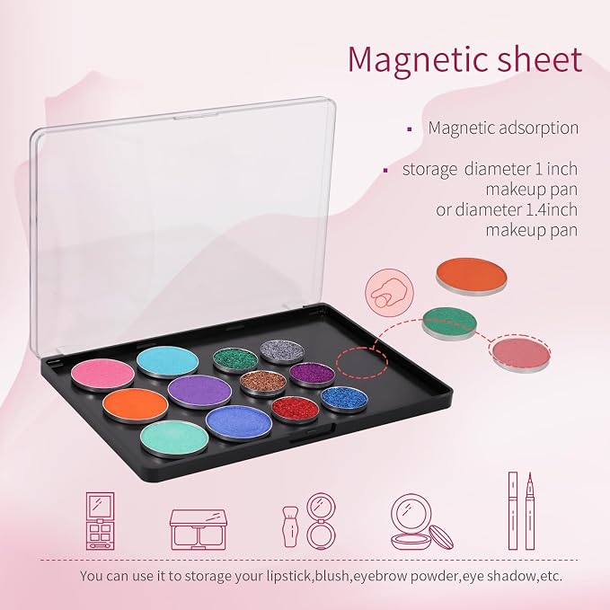 Magnetic Makeup Palette with Clear Top - Image 3