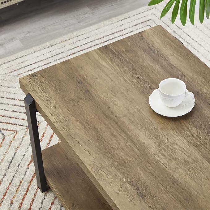 FOLUBAN Industrial Coffee Table - Image 3