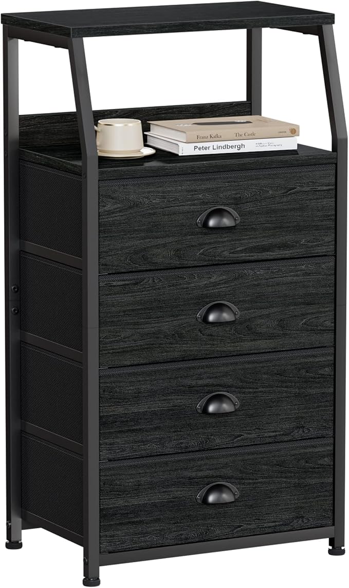 Furnulem Dorm Tall Nightstand, Small Dresser by Furnulem