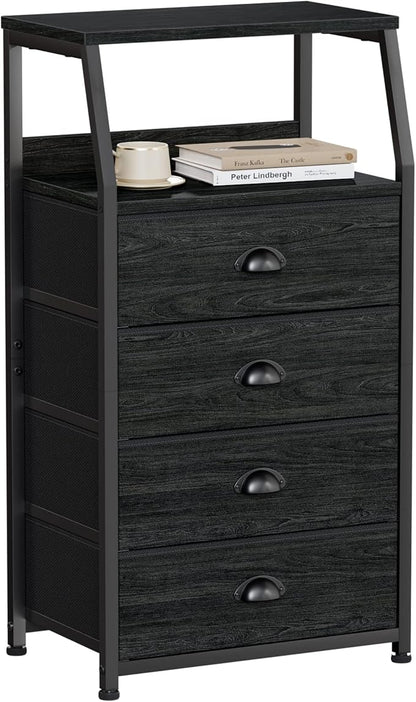 Furnulem Dorm Tall Nightstand, Small Dresser by Furnulem