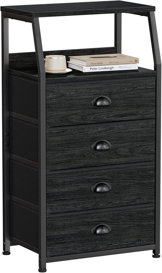 Furnulem Dorm Tall Nightstand, Small Dresser by Furnulem