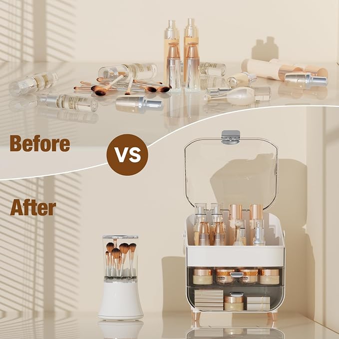 Makeup Organizer Countertop & Makeup Brush Holder - Image 5