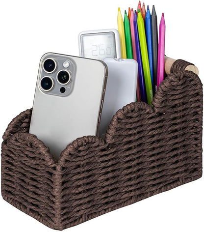 CubesLand Bedside Table Desk Organizer Caddy, Remote Pen&Pencil Holder Cup by CubesLand