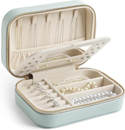 Genuine Leather Travel Jewelry Organizer Case by Unknown