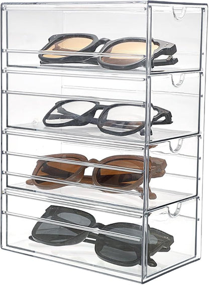 Hipiwe Plastic Drawer Organizer Clear Hair Accessories Organizer Box - Image 9