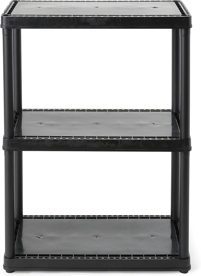 Gracious Living 3 Shelf Fixed Height Light Duty Storage Unit 12 x 24 x 33 - Image 7
