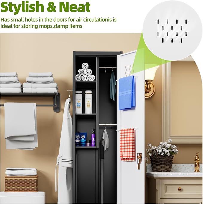 Aobabo 72" H Storage Cabinet - Image 5