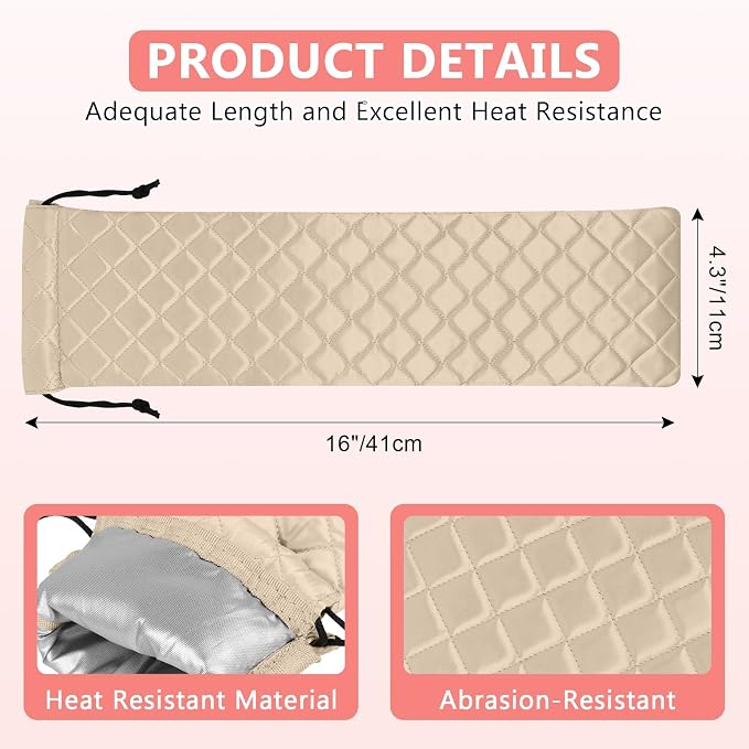 AMIJEAL Heat Resistant Hair Tools Organizer Bag Portable Travel Drawstring - Image 3