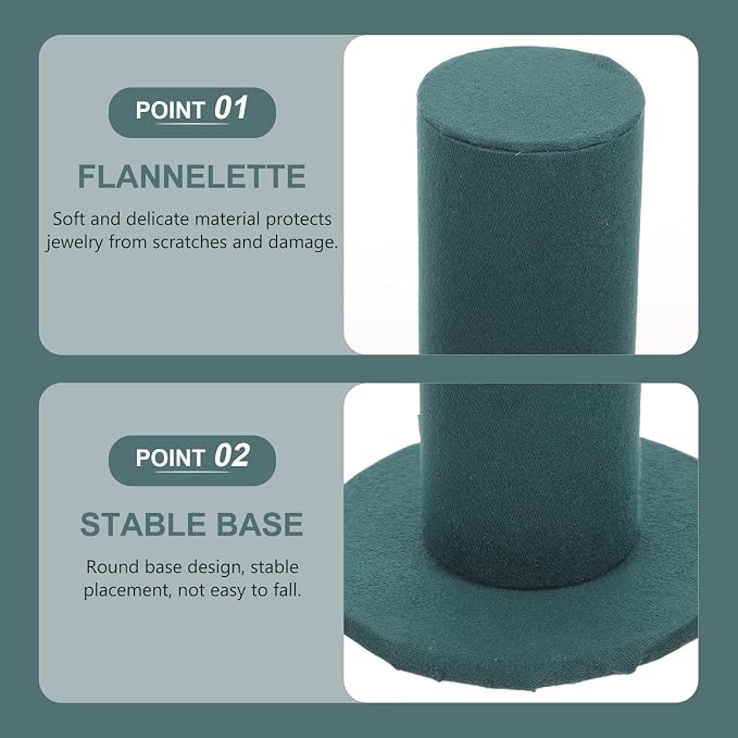 Velvet Vertical Tower Scrunchie Holder Stand Hair Tie Organizer Headband - Image 4