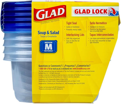 Glad GladWare Medium Rectangle Food Storage Containers - Image 6