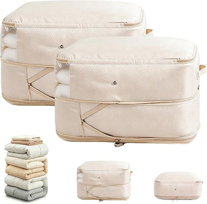 Comforter Storage Bag, Large Capacity Blanket Storage Bags 2-Layer Ultra Space by Unknown