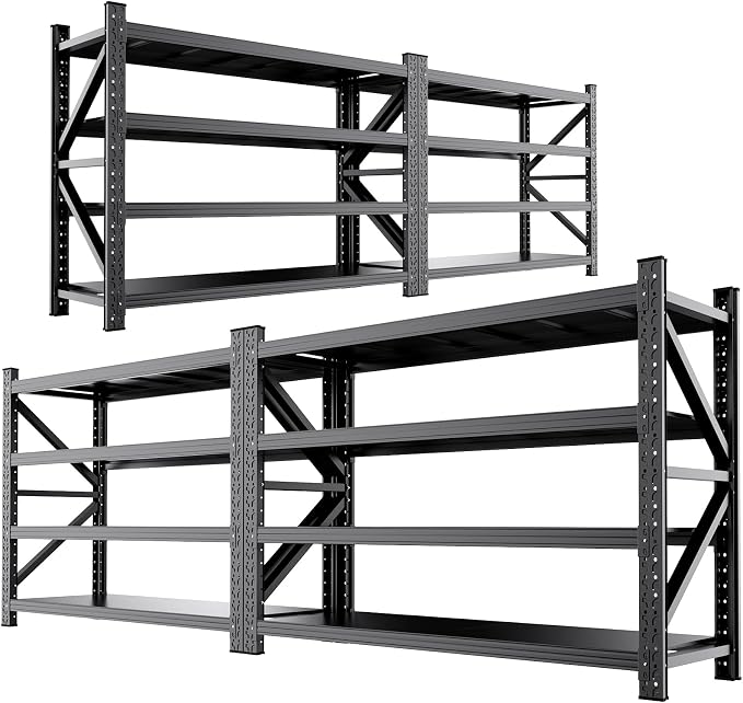 CCIOBTE 4-Pack 8000LBS Heavy Duty Garage Shelving by OrganizingStorageAssistant