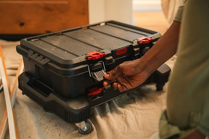 Keter Stack-n-Roll 3-Piece Rolling Tool Storage System – Includes Dolly - Image 7