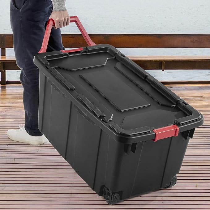 Storage Bins 40 Gallon Heavy-Duty Plastic Storage Bins, Container Totes - Image 4