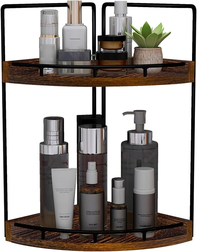 Dorhors Corner Bathroom Counter Organizer, Vanity Countertop Storage Shelf | by Dorhors