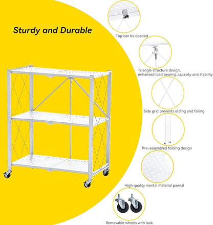 BRIAN & DANY 3-Tier Foldable Storage Shelves - Image 4