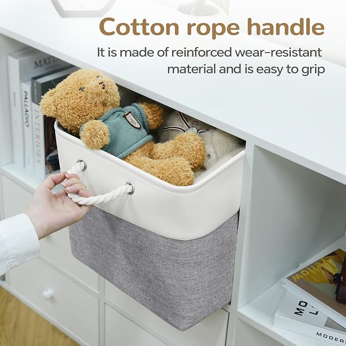 13x13 Inch Foldable Fabric Cube Storage Bins - Image 2
