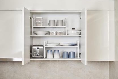Nxconsu Cabinet Shelf Expandable Height Adjustable Shelf Organizer Riser - Image 2