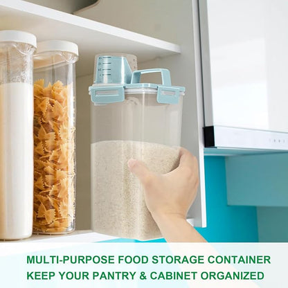 TBMax Rice Storage Container 3-5 Lbs Flour Container Cereal Dispenser - Image 5