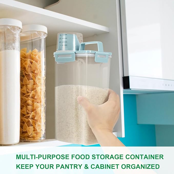 TBMax 2 Pack Airtight Rice Container 5 Lbs +10 Lbs, Cereal Container Oatmeal - Image 7