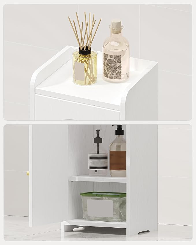 Hzuaneri Bathroom Storage Cabinet, Small Corner Floor Cabinet - Image 5