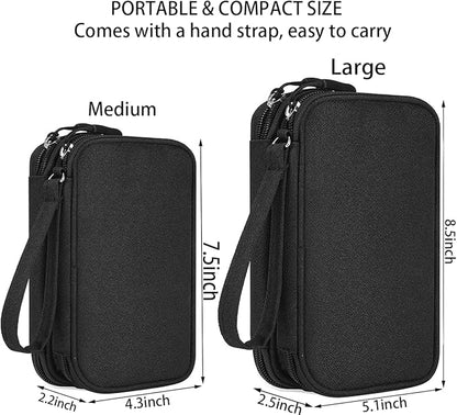 CAAORDKSO Electronics Organizer Travel Bag, Small Cable Organizer Case - Image 2