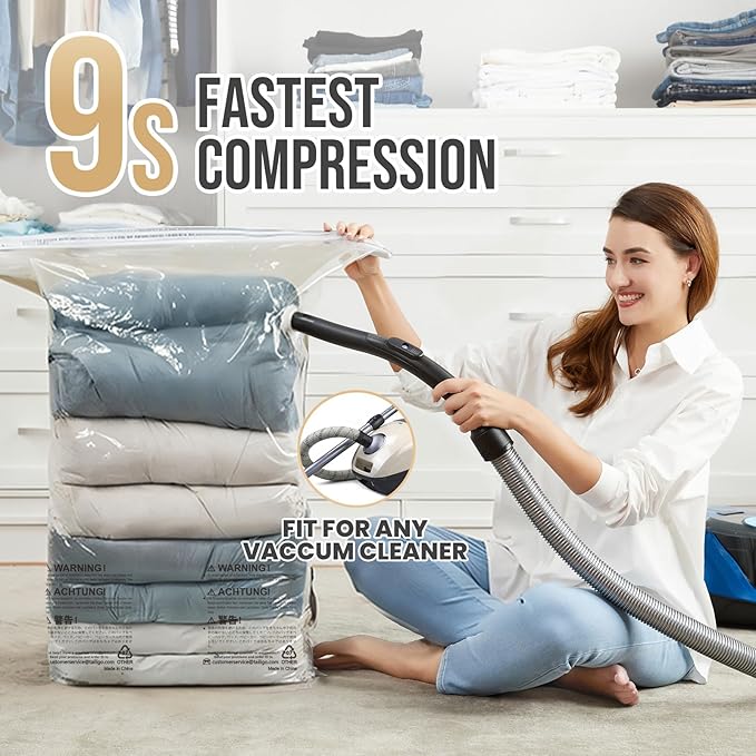 TAILI Vacuum Storage Bags 4 Pack, Jumbo Cube, Extra Large Vacuum Seal Bags - Image 4