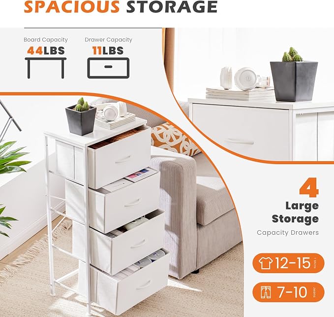 Sweetcrispy Nightstand Small Bedroom Dresser - Image 4