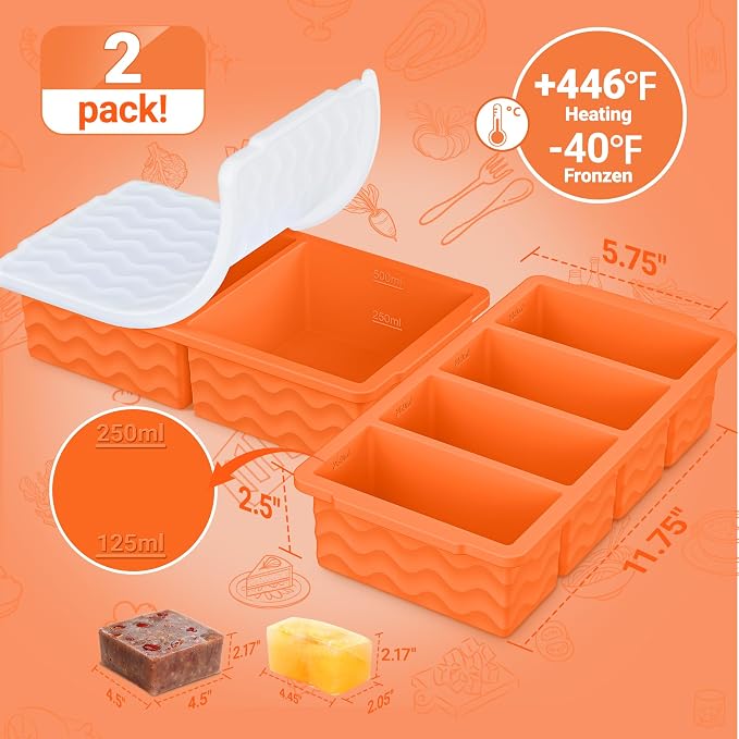 Silicone Freezer Trays with Lid - Image 2