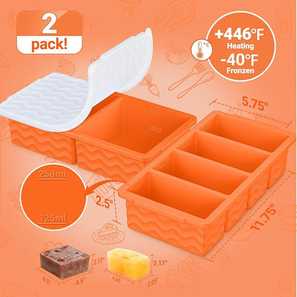 Silicone Freezer Trays with Lid - Image 2