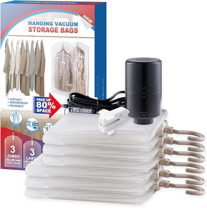 TAILI Hanging Vacuum Sealer Suction Space Saver Storage Bags - Image 3