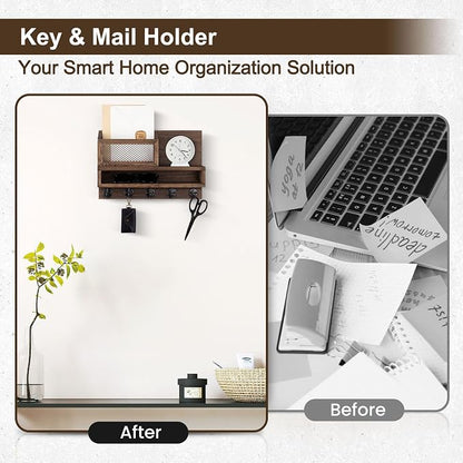 Key Holder for Wall, Mail Organizer Wall Mount - Image 6