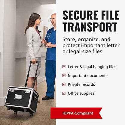 Vaultz Portable File Box with Handle - Image 4